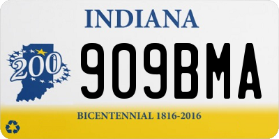 IN license plate 909BMA