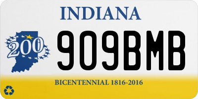 IN license plate 909BMB