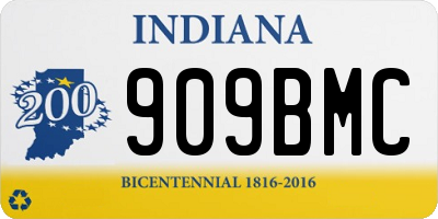 IN license plate 909BMC
