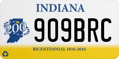 IN license plate 909BRC