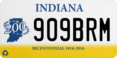 IN license plate 909BRM