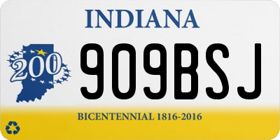 IN license plate 909BSJ