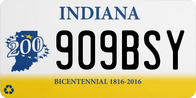 IN license plate 909BSY