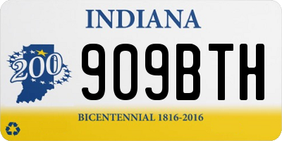 IN license plate 909BTH
