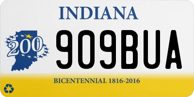 IN license plate 909BUA