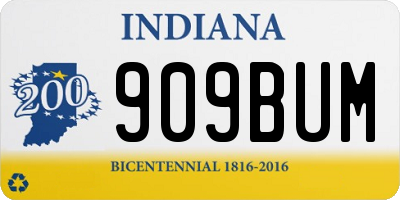 IN license plate 909BUM