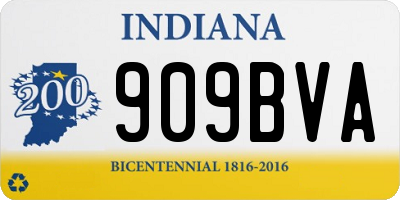 IN license plate 909BVA