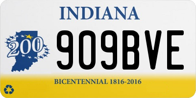 IN license plate 909BVE