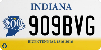 IN license plate 909BVG
