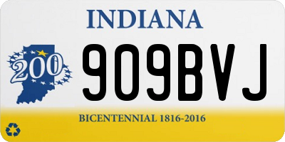 IN license plate 909BVJ