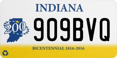 IN license plate 909BVQ