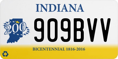 IN license plate 909BVV