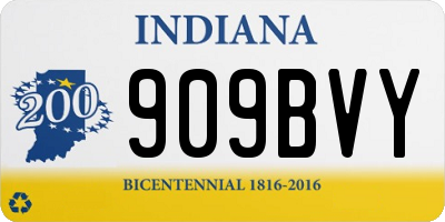 IN license plate 909BVY