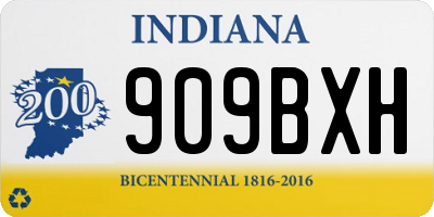 IN license plate 909BXH