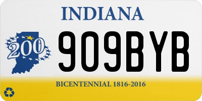IN license plate 909BYB