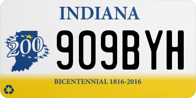 IN license plate 909BYH