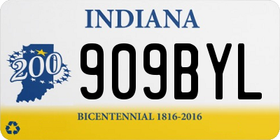 IN license plate 909BYL