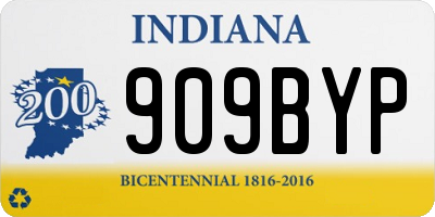 IN license plate 909BYP