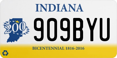 IN license plate 909BYU