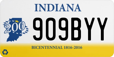IN license plate 909BYY