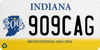 IN license plate 909CAG