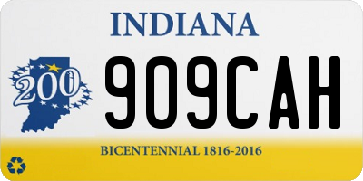 IN license plate 909CAH