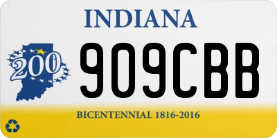 IN license plate 909CBB