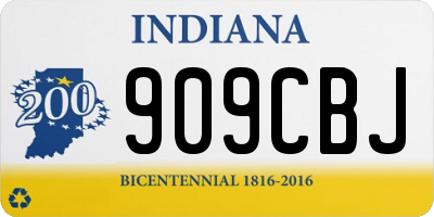 IN license plate 909CBJ