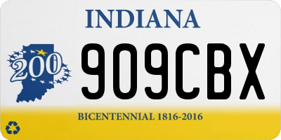 IN license plate 909CBX