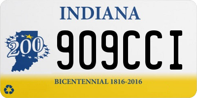 IN license plate 909CCI