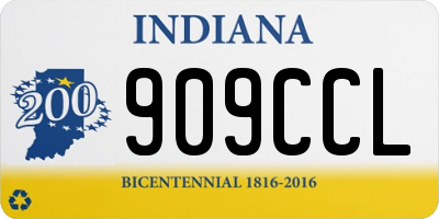 IN license plate 909CCL