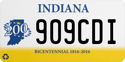 IN license plate 909CDI