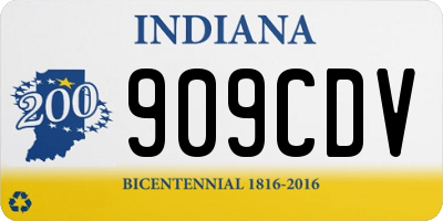 IN license plate 909CDV