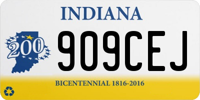 IN license plate 909CEJ