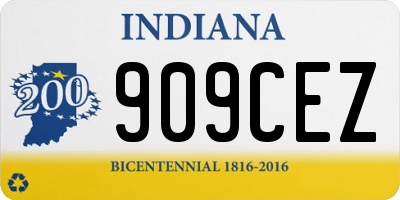 IN license plate 909CEZ