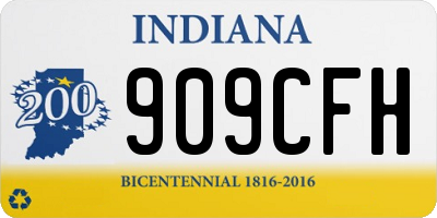 IN license plate 909CFH