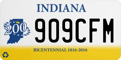 IN license plate 909CFM