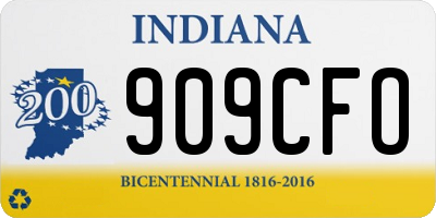 IN license plate 909CFO