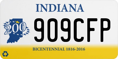 IN license plate 909CFP