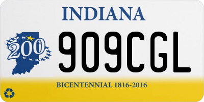 IN license plate 909CGL
