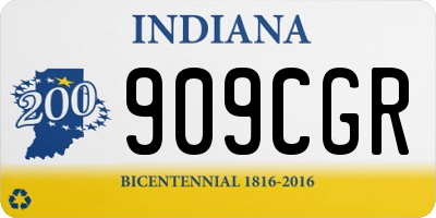 IN license plate 909CGR