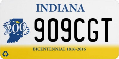 IN license plate 909CGT
