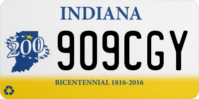 IN license plate 909CGY