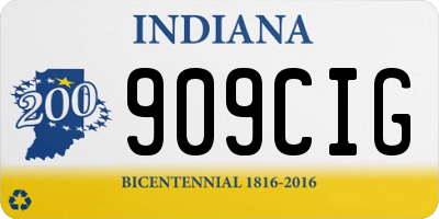 IN license plate 909CIG