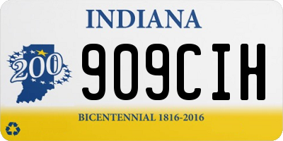 IN license plate 909CIH