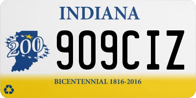 IN license plate 909CIZ