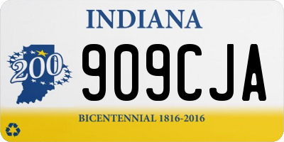 IN license plate 909CJA