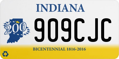 IN license plate 909CJC