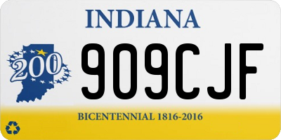 IN license plate 909CJF