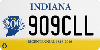 IN license plate 909CLL